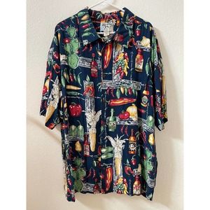 Authentic Big Dogs Hawaiian Shirt HOT STUFF Size 3X